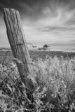 Old Farm House and Barbed Wire, Wapella, Saskatchewan - IR